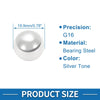 G16 19.9mm Bearing Ball Silver Tone 10 Pcs