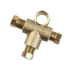 Metric M10 Pipe Fitting 3 Way Brake T Piece Tee with 3 Male Nuts