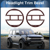 Ford Bronco Front Left & Right Headlight Trim Bezels (2021-2024)