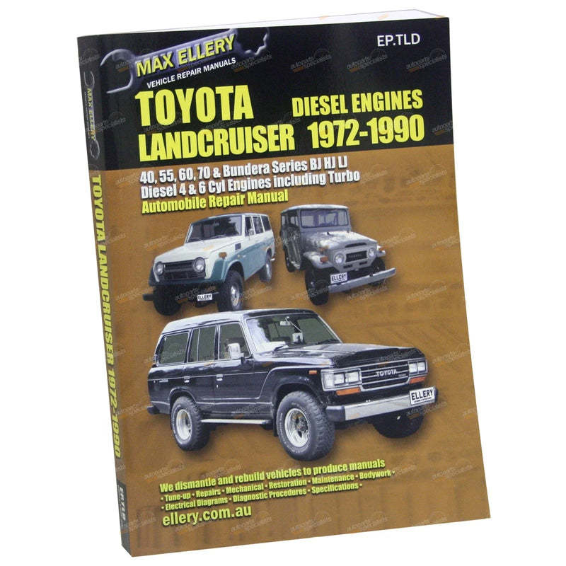 Toyota HJ45 HJ47 HJ60 HJ61 HJ75 BJ42 Workshop Repair Manual Book Diesel