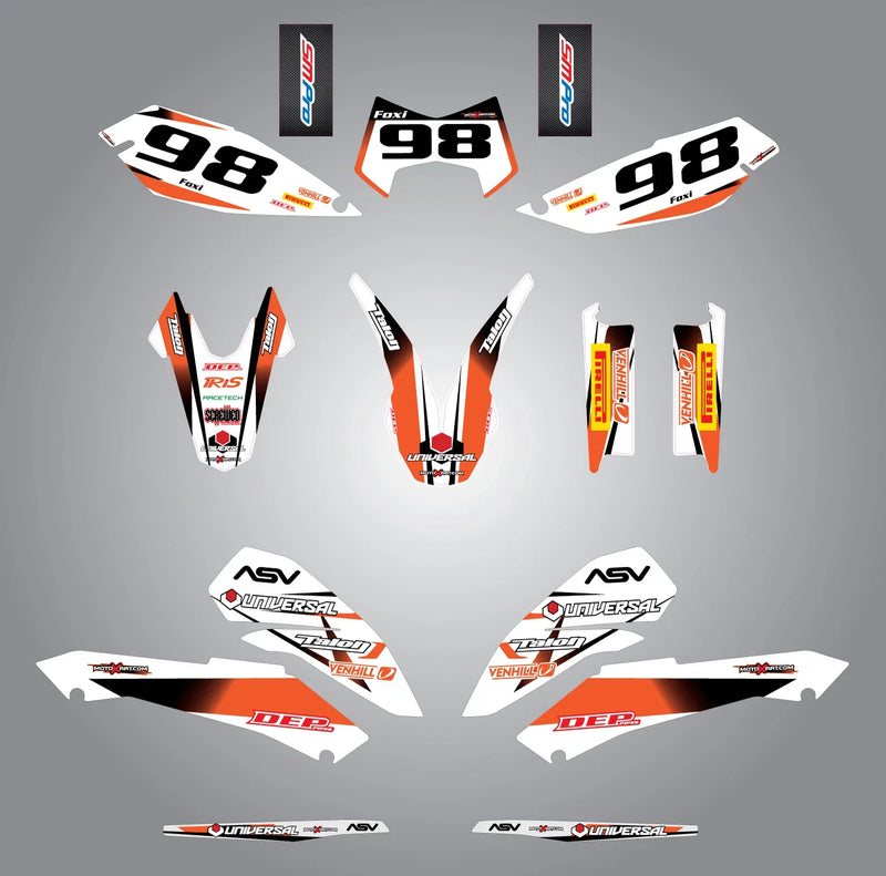 KTM LC4 SMC 690 STORM STYLE Full Sticker Kit