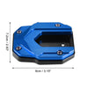 BMW Blue Aluminum Alloy Kickstand Plate Pad