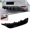 VW ID.3 Gloss Black Rear Bumper Diffuser Lip with Lights (2019-2022)