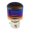 Car Muffler Stainless Steel Blue Rear Exhaust Pipe Tip