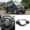 Smart Cars Steering Covers Aggressive Styling with Carbon Fiber Look