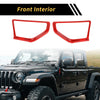Jeep Wrangler JL JLU (2018-2024) - ABS Red A Pillar Speaker Cover Trim