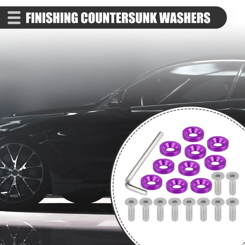 Motorcycle Set Finishing Countersunk Washers Dress Up Tool Kit