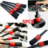 Car 5Pcs Detailing Brush Natural Boar Hair