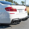 BMW 5 Series F10 F18 Rear M4 Style Carbon Fiber Spoiler Wing (2011-2017)