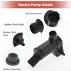 Mitsubishi Windshield Washer Pump w/ Grommet (2001-2007)