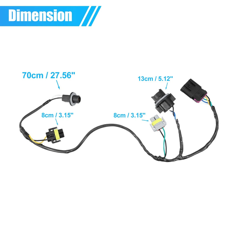 Chevrolet Malibu Front Headlight Wiring Harness Socket (2008-2012)