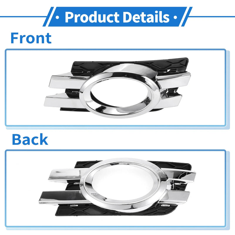 Mercedes-Benz (2007-2012) Silver, Black Front Left Fog Light Grill