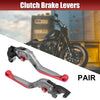 Suzuki Gixxer SF250 Pair Titanium Tone Red Brake Clutch Levers
