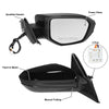 Honda Civic 3 Pin Right Side Door Mirror Assembly Black (2016-2021)
