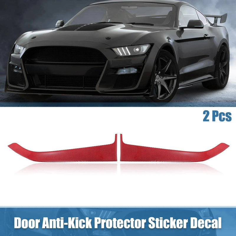 Ford Mustang (2015-2022) Red Door Panel Guard Protector Stickers