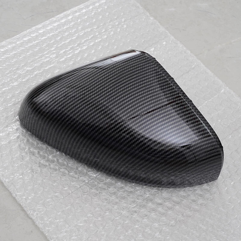 Ford Fiesta 2 x Carbon Fiber Black Rearview Mirror Covers (2018-2024)