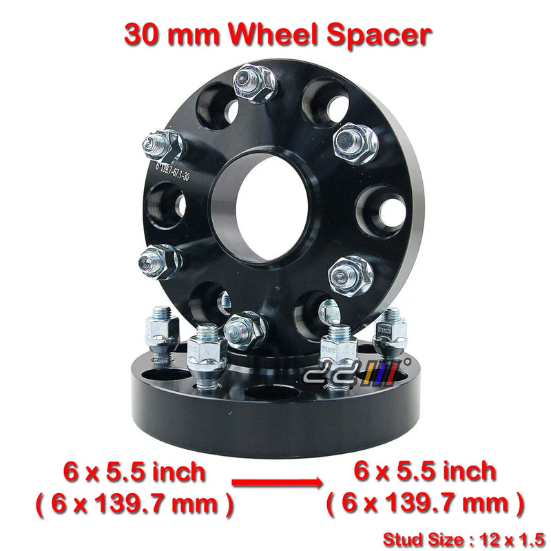 Mitsubishi Triton 2 x 30mm 12x1.5 Hub Centric Wheel Spacers (2005-2023)