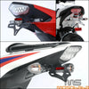 12V Custom Motorcycle LED Rear Tail License Plate Light w/ Red Reflector