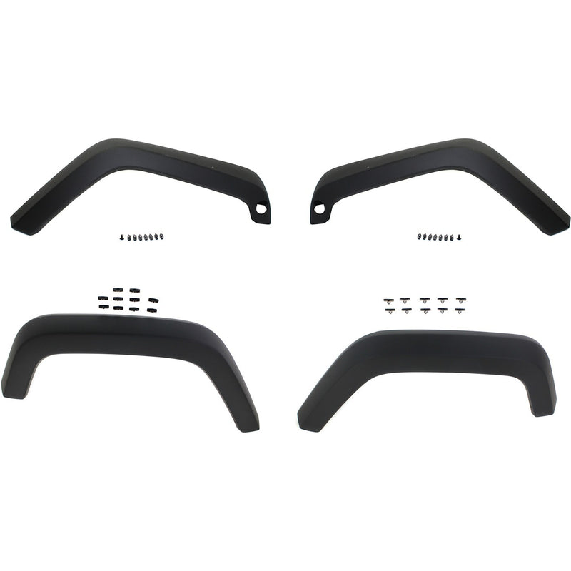 Fender Flares For 2007-2017 Jeep Wrangler Set of 4 Front