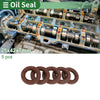 Make Model Oil Seal 25x42x7mm 5 Pcs FKM Rubber High Pressure Brown