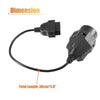BMW OBD1 20-Pin to OBD2 16-Pin Diagnostic Adapter Cable