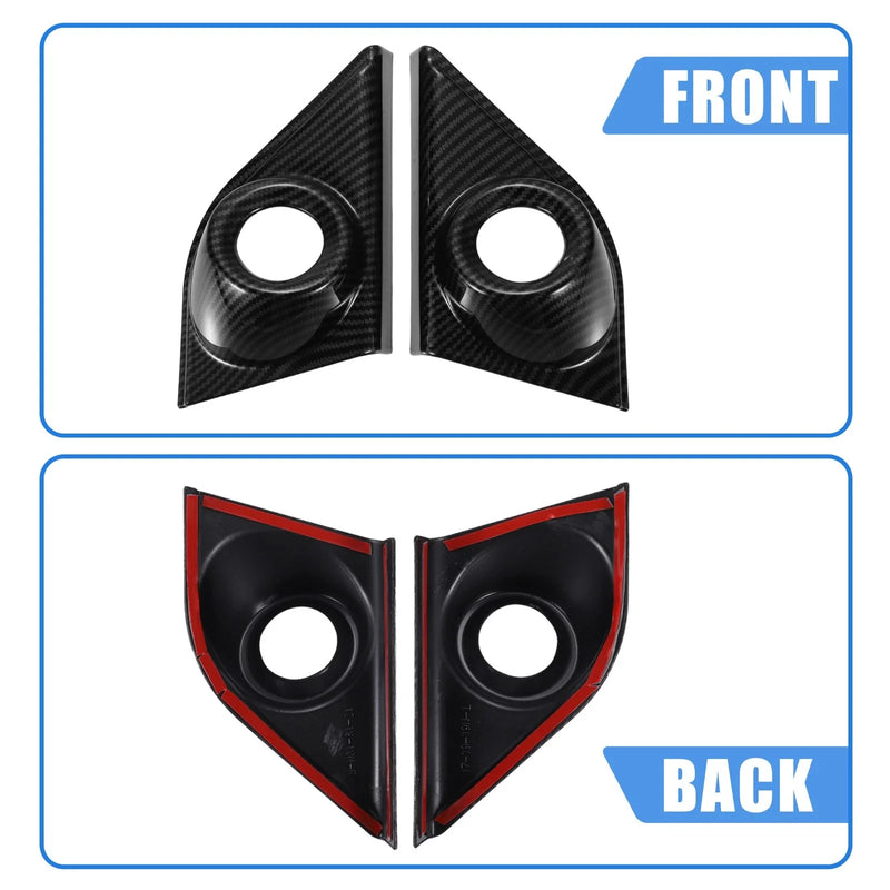 Honda CR-V Carbon Fiber Front Door Window A-Pillar Speaker Covers (2017-2023)
