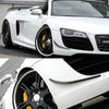 Audi R8 2008-2015 Real Carbon Fiber Side Canards Splitter Spoiler Trim fit