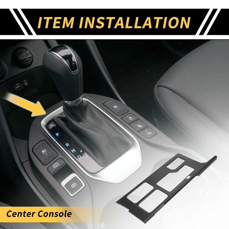 Toyota Tundra Carbon Fiber Gear Shift Panel Cover Trim (2022–2024)