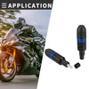 Honda  2 x Blue Motorcycle Frame Slider Exhaust Anti-Crash Protector
