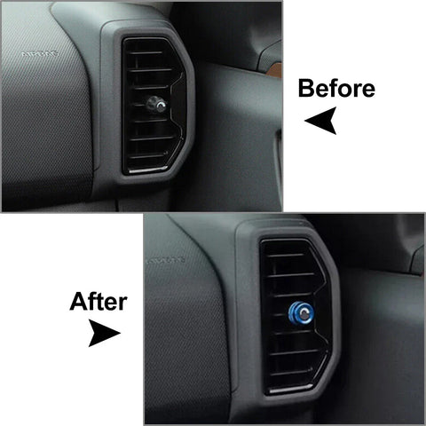 Ford Bronco Sport Blue Center Air Conditioner Vent Ring Cover (2021-2024)