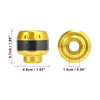 Make Model Pair 2 x Wheel Front Fork Sliders Protection Caps Gold Tone
