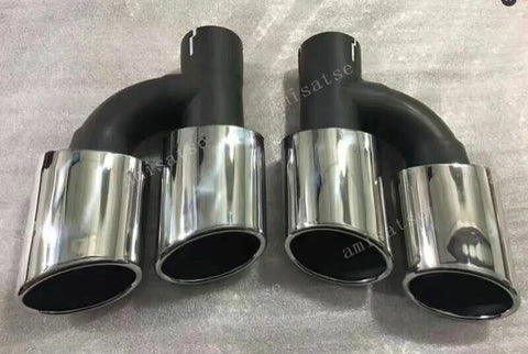 Audi A4 B9 / S4 / S6 / S7 Dual Outlet Quad Exhaust Tips (2017-2023)