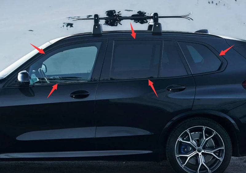 BMW X3 Window Side Door Molding Trim Glossy Black Cover (2018-2022)