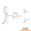 Harley Touring Street Glide Remote Reservoir Shocks Bracket Mount (2014-2023)