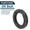 Oil Seal 5 x 30x47x6mm NBR Rubber Black Seal Ring Rotary Shaft Seal