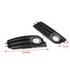 Audi A4 S4 Left Front Fog Light Grille Cover w/Chrome Ring (2008-2012)