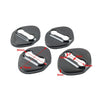 Honda, Toyota, Mazda, Hyundai 4 x Blue Car Door Lock Protective Covers