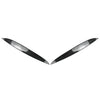 VW Golf MK4 Carbon Fiber Black Headlight Eyebrow Eyelid Cover Trim (1997-2005)