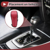 Ford Fiesta 2009-2012 Red Faux Leather Car Gear Shift Knob Cover