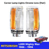 Corner Light Turn Lamp Chrome L+R Fits Mitsubishi L200 Triton Pickup 1986-96 D06