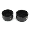 Harley Nightster 975 Rear Axle Covers 2 x Black Aluminum (2022+)