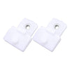 Isuzu D-Max Rodeo Holden Colorado 2 x White Door Glass Rail Clips