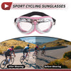 Motorcycle Goggles 1 Pc Goggles Clear Lens Pink Silver Frame PU Sponge