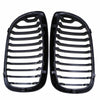 BMW E46 325Ci 330Ci 2 x Matte Black Front Kidney Grills (2003-2006)