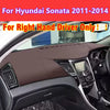 Hyundai Sonata RHD Brown Leather Dashboard Cover Protector Mat (2011–2014)