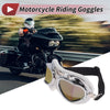 Motorcycle 1Pc Motorcycle Riding Goggles Lens White Frame PU Sponge