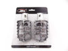 Suzuki DR350 (1990-1995) - Left & Right Pair Silver Foot Pegs Set