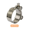 Motorcycle 44mm-47mm Exhaust Pipe Clamp Stainless Steel