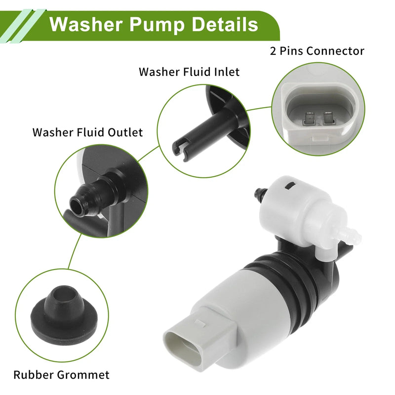 Chevrolet Cruze Windshield Washer Pump w/Grommet (2017 - 2019)