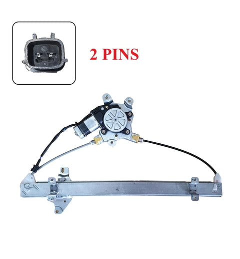 Nissan Navara D40 Front Left Window Regulator W/Motor 2 Pins (2005–2015)